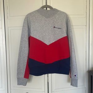 NWOT Champion Color Block Sweatshirt